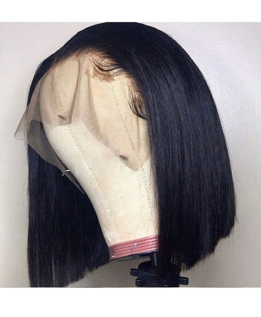 Straight bob wig- human hair