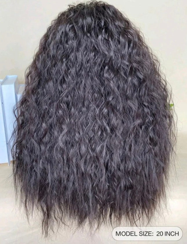 Dark brown headband -human hair